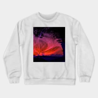 Fiery fractal sunset Crewneck Sweatshirt